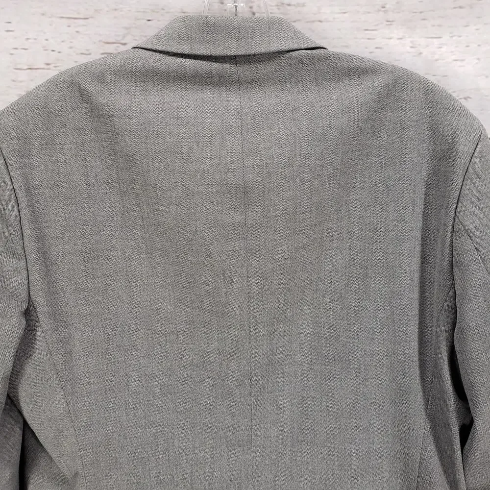 Banana Republic Gray Herringbone Standard Fit Sportscoat Blazer Jacket 40R